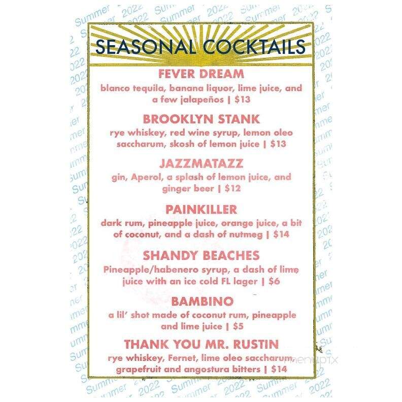 The Top - Gainesville, FL menu_pic