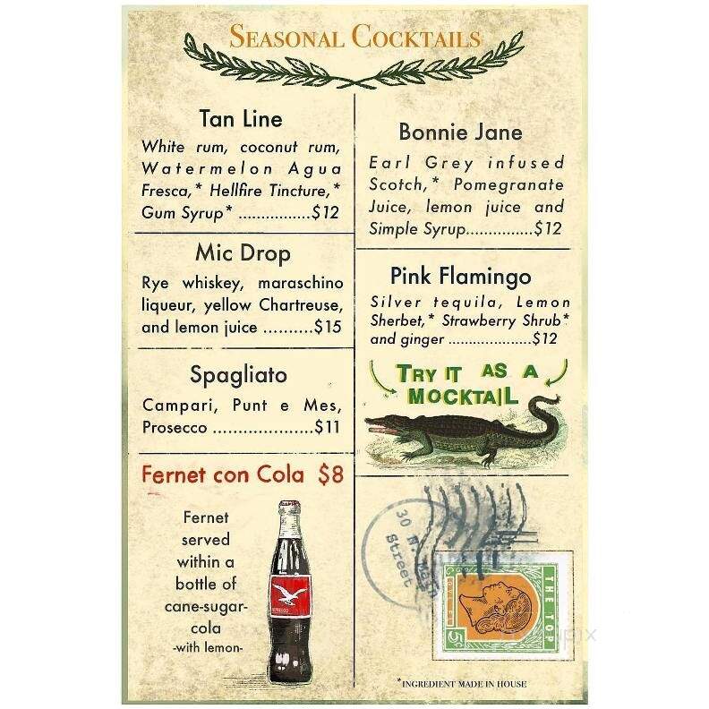 The Top - Gainesville, FL menu_pic