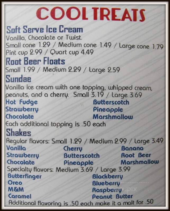 Buddy's Restaurant - Salmon, ID menu_pic