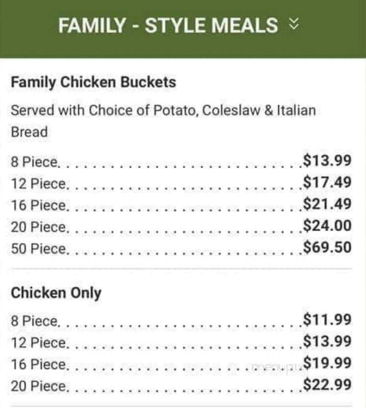 Tenuta's Italian Restaurant - Kenosha, WI menu_pic