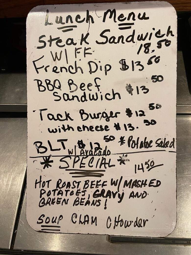 Tack Room Restaurant & Bar - Penn Valley, CA menu_pic