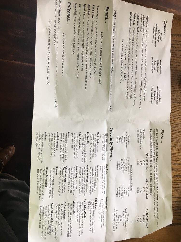 Pizzeria Da Vinci Higganum - Higganum, CT menu_pic