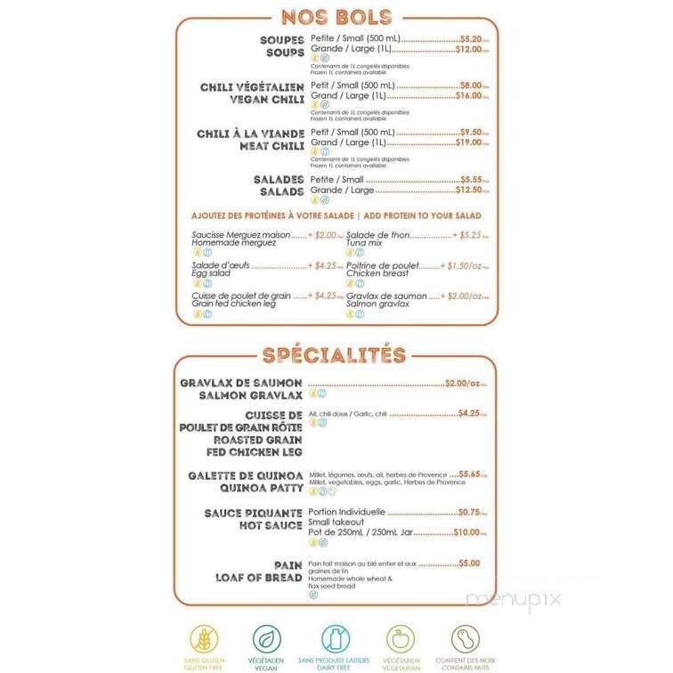 Cafe Marmelade - Pointe-Claire, QC menu_pic