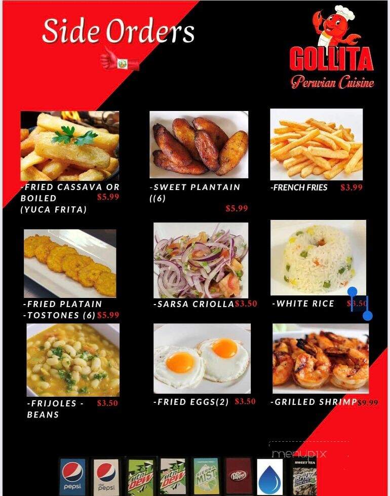 Gollita Peruvian Cuisine - Evansville, IN menu_pic