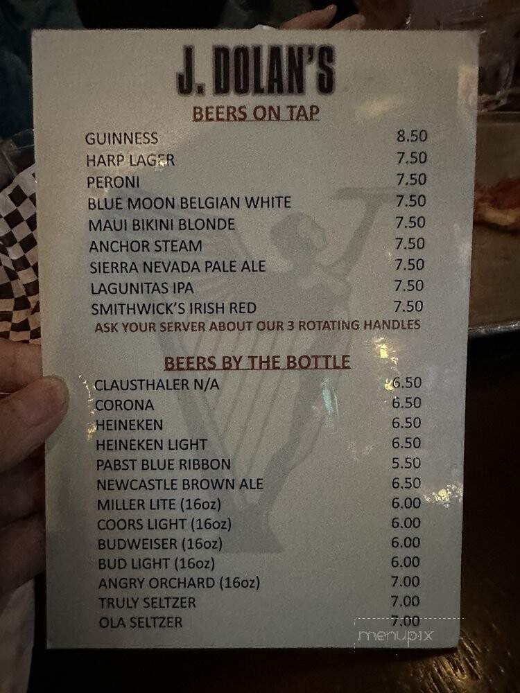 J.J. Dolan's - Honolulu, HI menu_pic