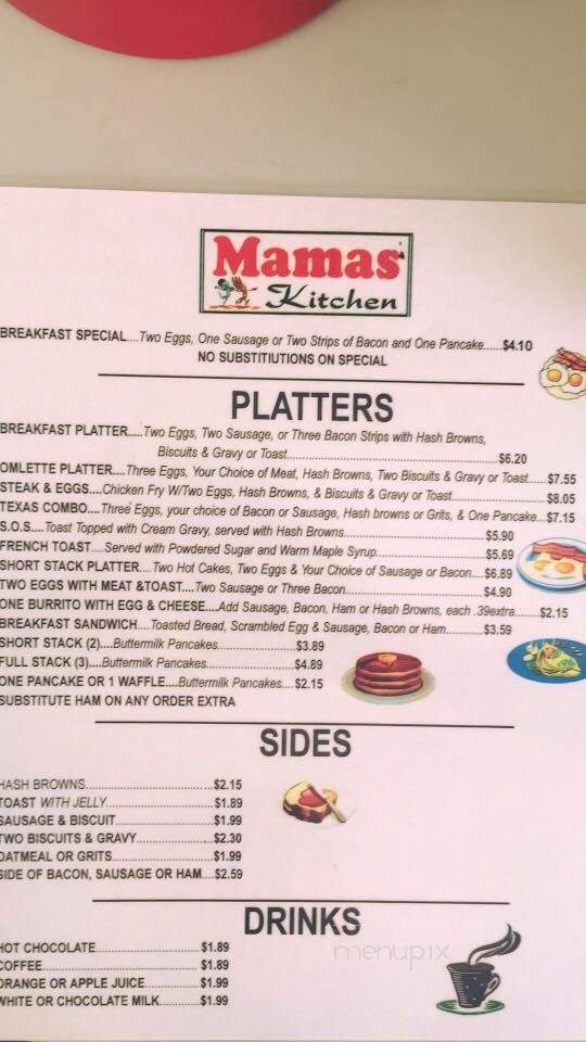 Mamas Kitchen - Odessa, TX menu_pic