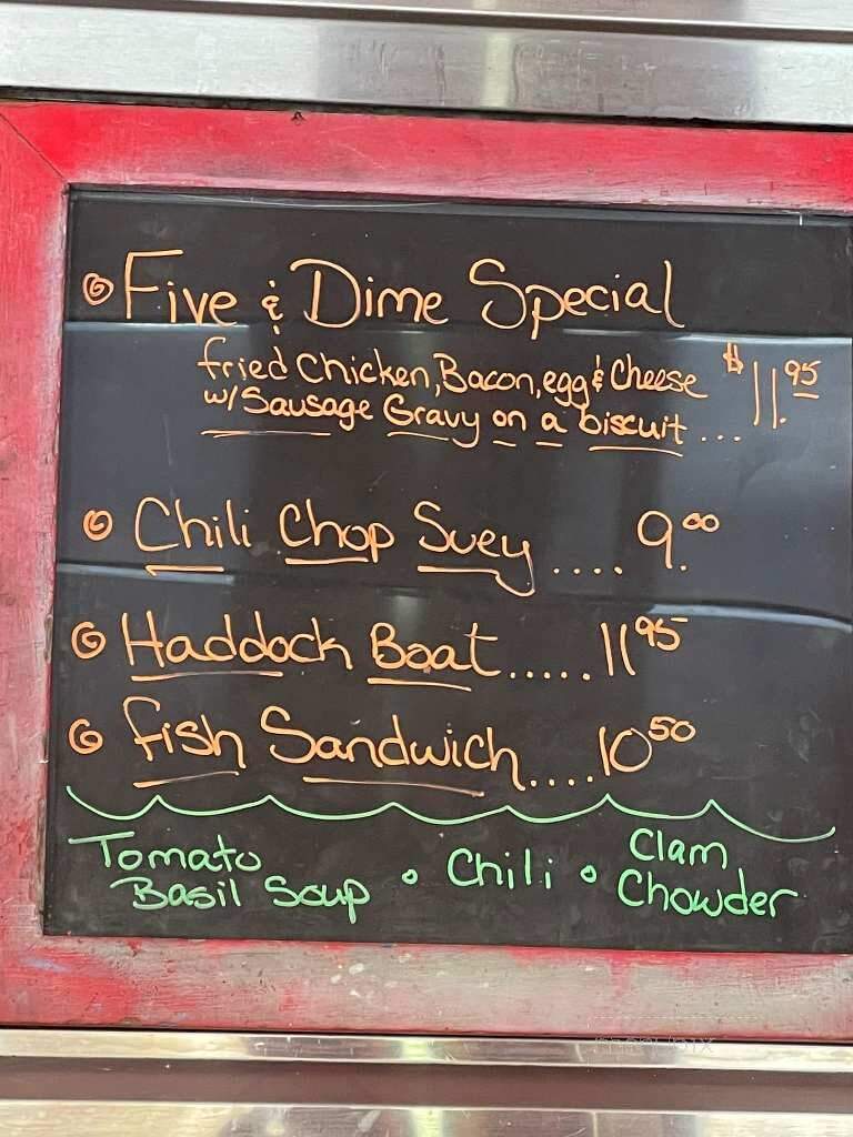 Dan's Windsor Diner - Windsor, VT menu_pic