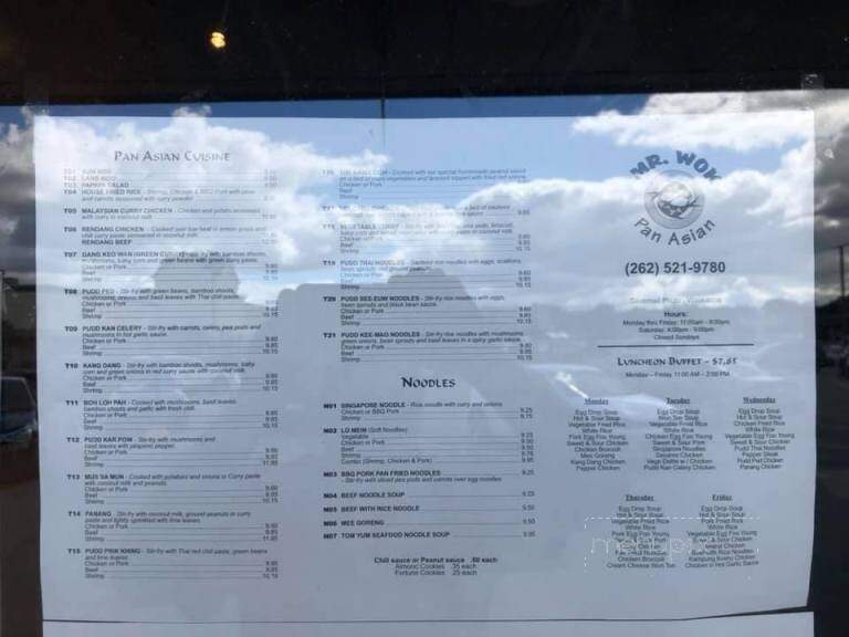 Mr Wok - Pewaukee, WI menu_pic