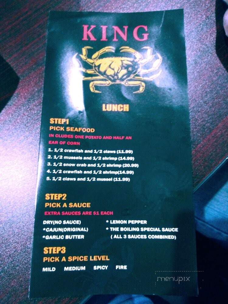 King Crab - Belleville, MI menu_pic