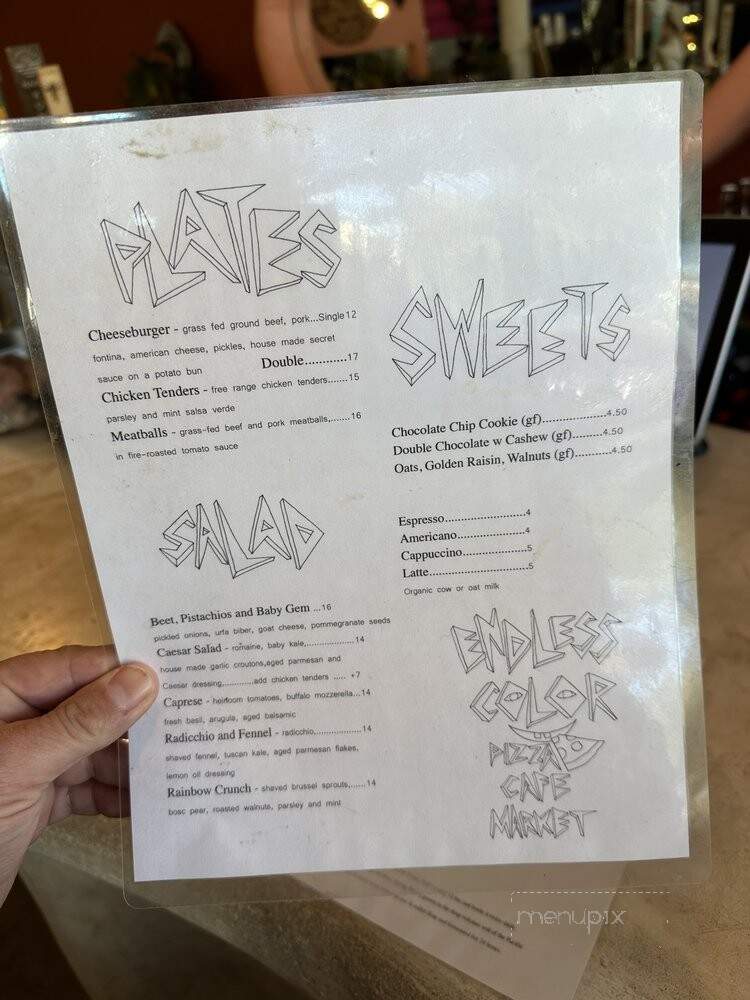 Endless Color - Topanga, CA menu_pic