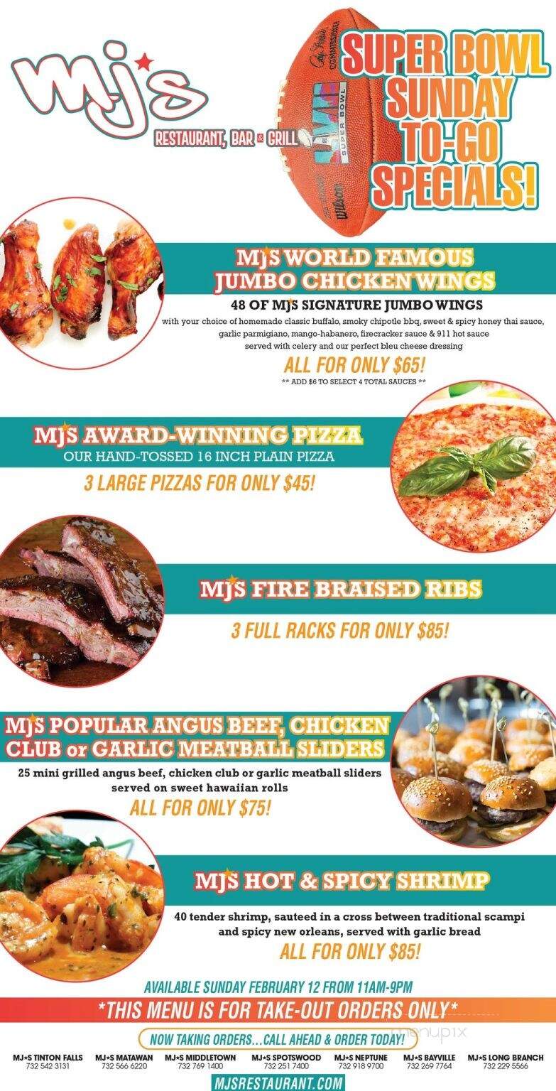 MJs Long - Long Branch, NJ menu_pic