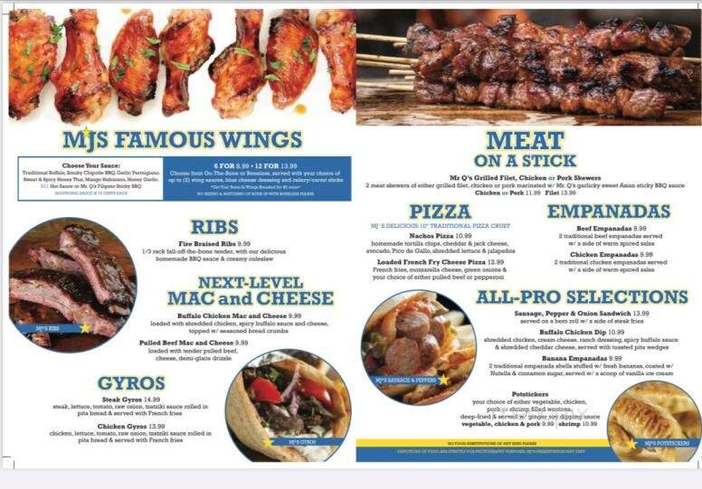 MJs Long - Long Branch, NJ menu_pic