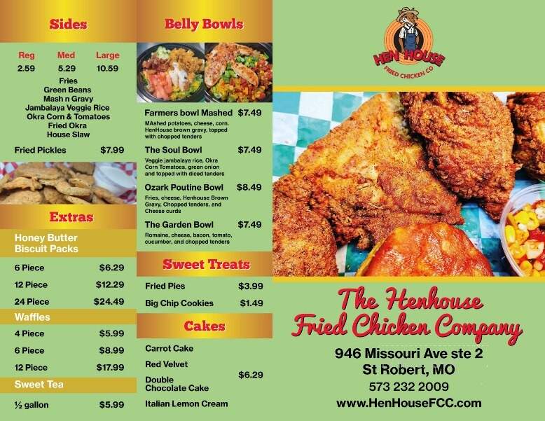 The Hen House Fried Chicken - Saint Robert, MO