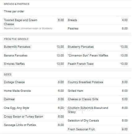 Georgias Bistro - Greensboro, GA menu_pic