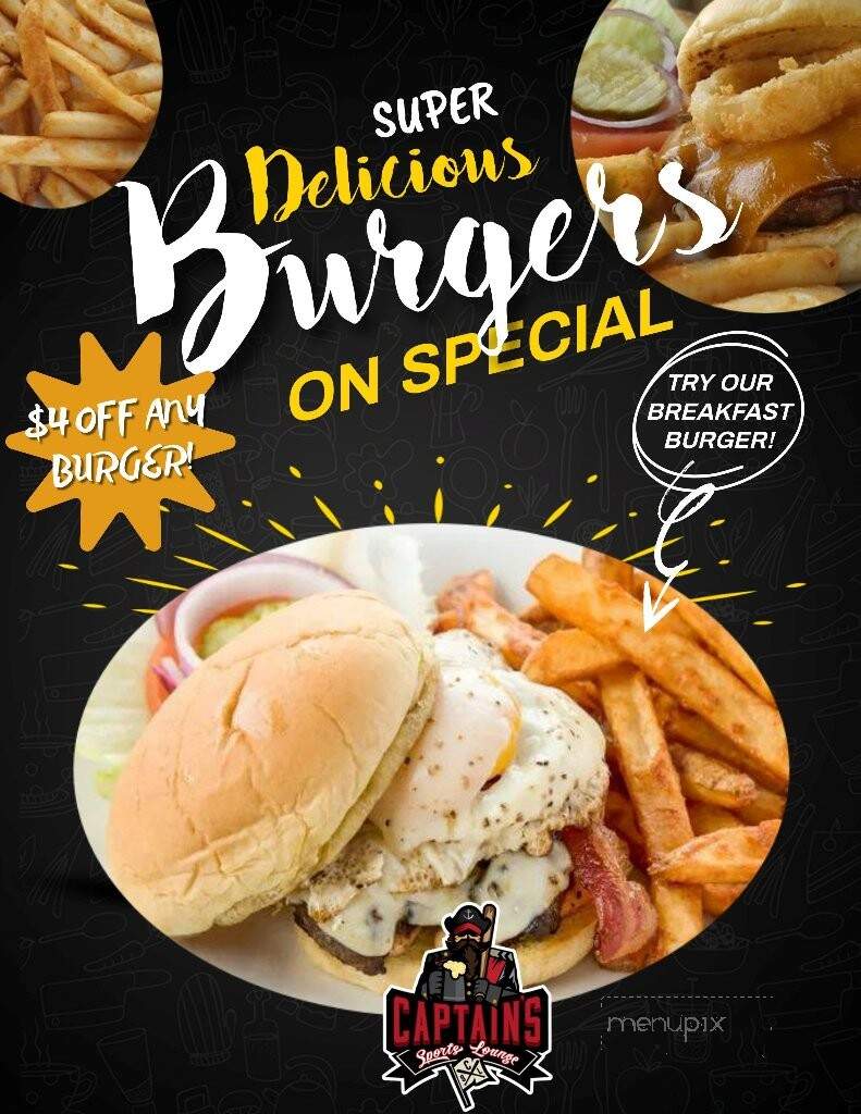 Captain's Sports Lounge - Grain Valley, MO menu_pic