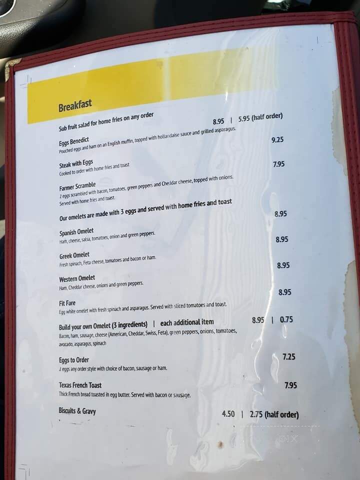 Coffee & Friends Breakfast Restaurant - Englewood, FL menu_pic