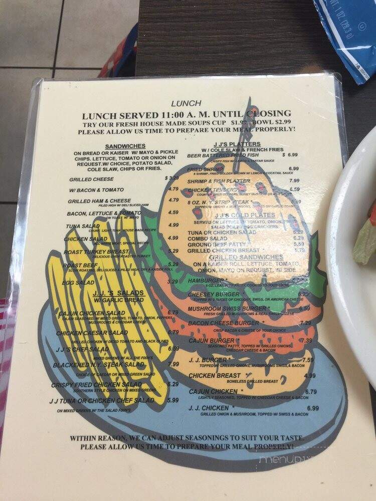 J J Plum's II - Fort Pierce, FL menu_pic