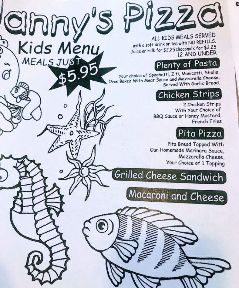 Manny's Pizza Beachside - New Smyrna Beach, FL menu_pic