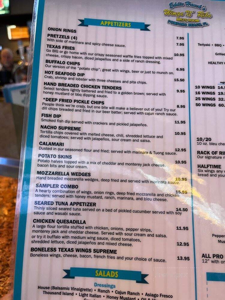 Wings & Ribs - Pompano Beach, FL menu_pic