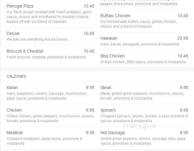 Mama Pepino's Pizza & Billiard - Glassport, PA menu_pic