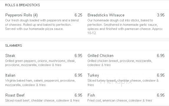 Mama Pepino's Pizza & Billiard - Glassport, PA menu_pic