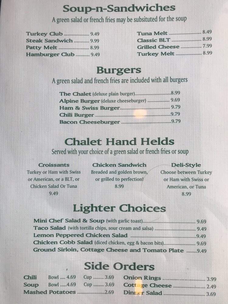Chalet Restaurant - Spokane, WA