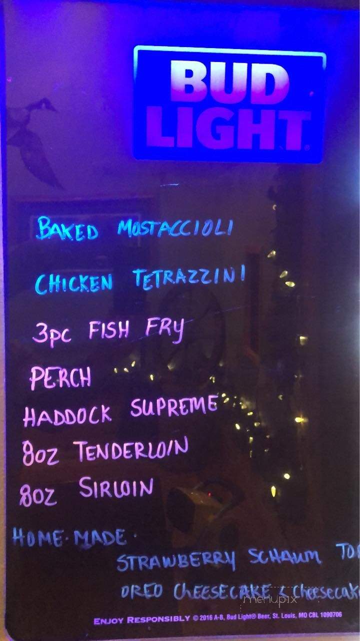 Gingers Hide Away - Horicon, WI menu_pic