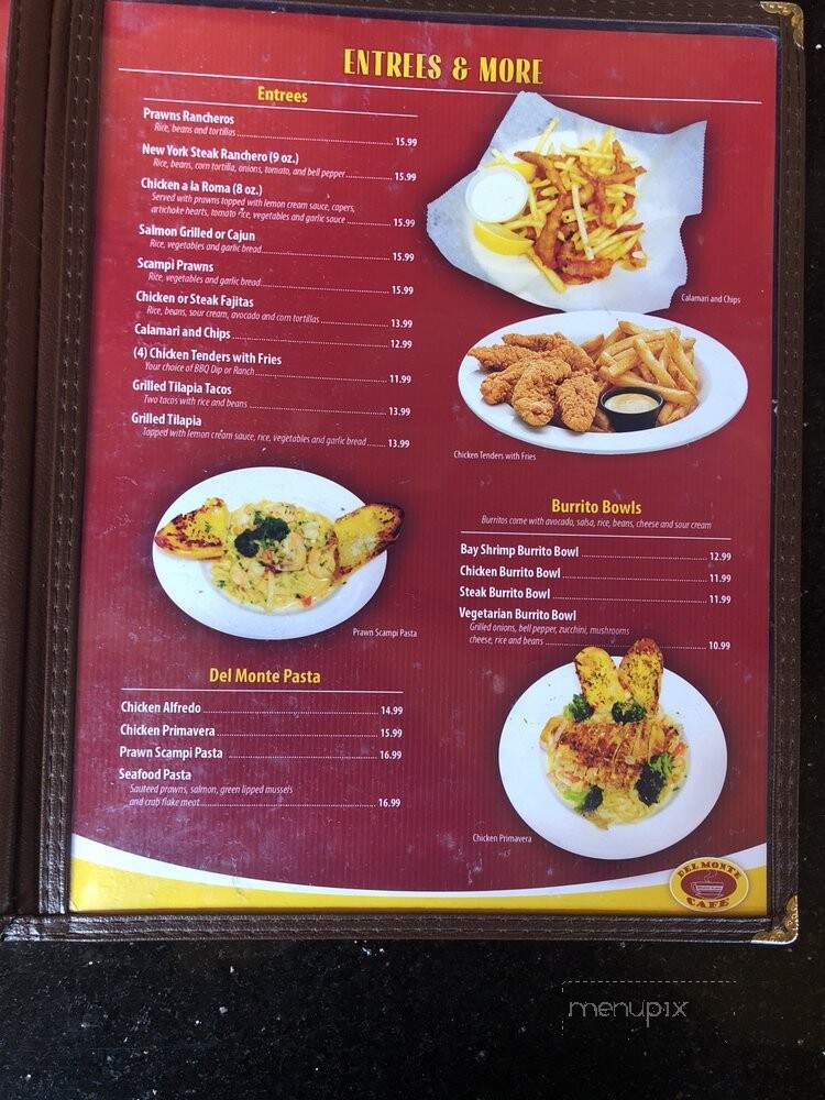 Del Monte Cafe - Seaside, CA menu_pic