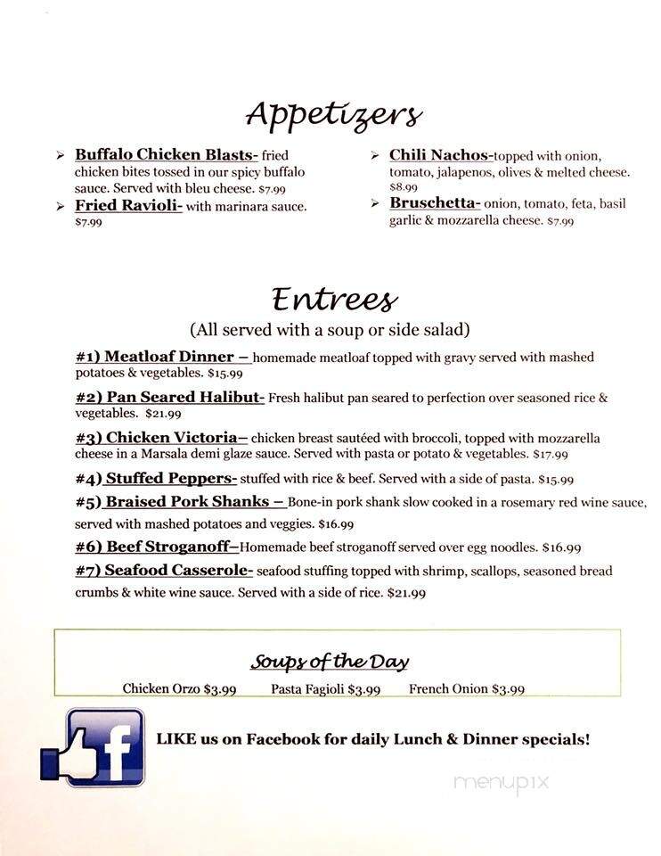 Teddy B's Restaurant - Bethany, CT menu_pic