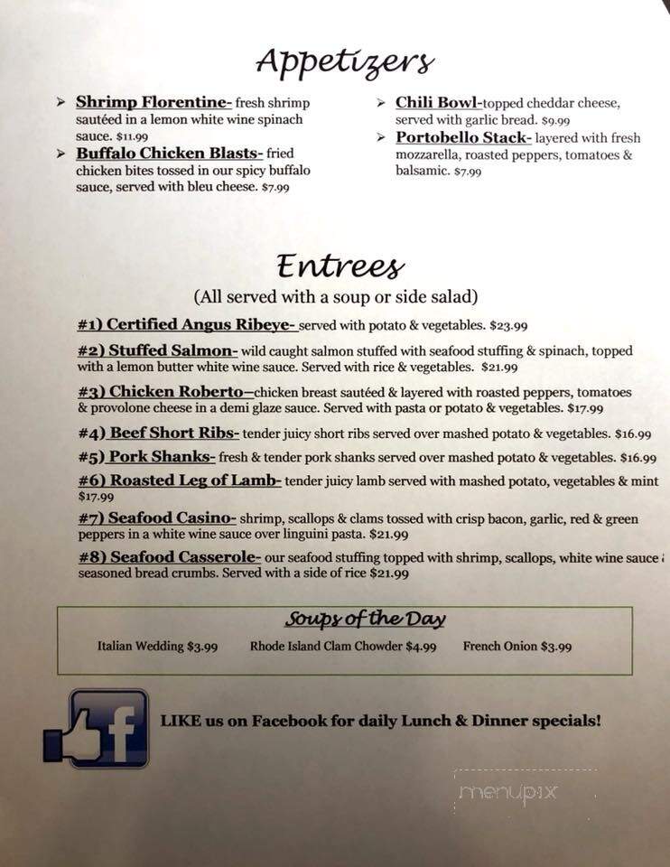 Teddy B's Restaurant - Bethany, CT menu_pic