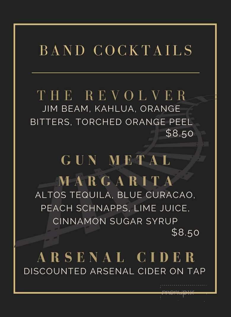 Railyard Grill & Tap Room - Bridgeville, PA menu_pic
