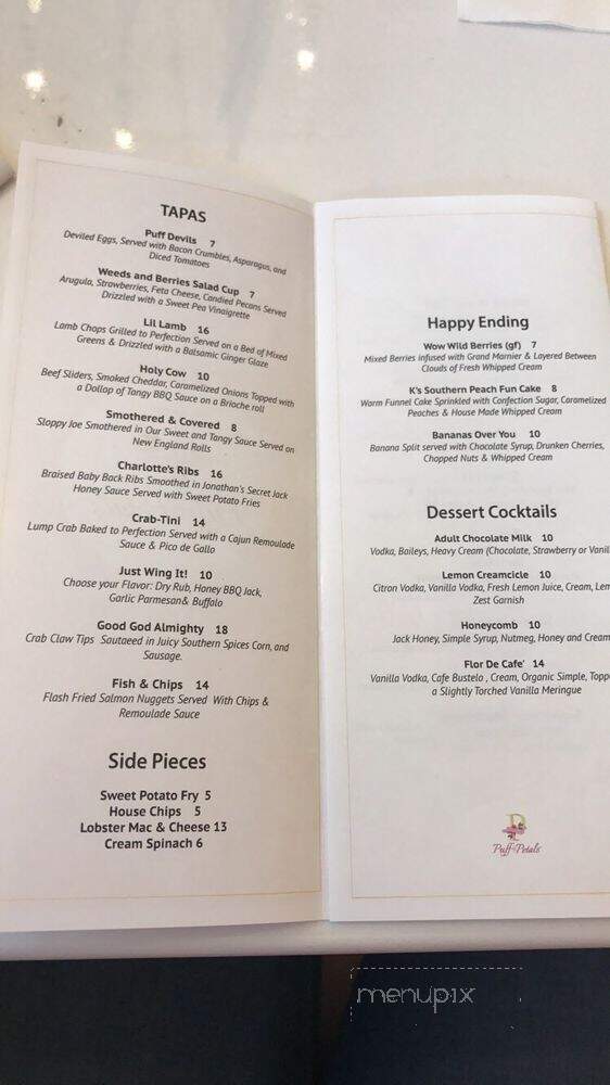 Puff & Petals Lounge - Atlanta, GA menu_pic