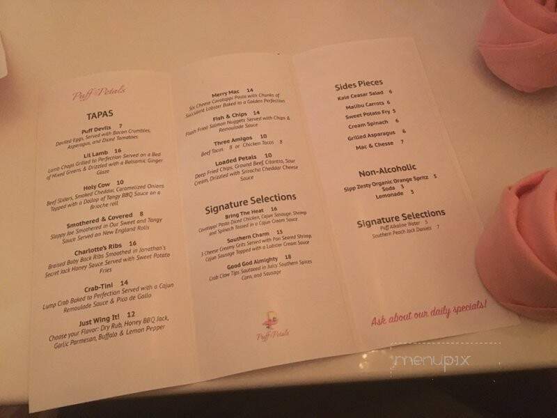Puff & Petals Lounge - Atlanta, GA menu_pic
