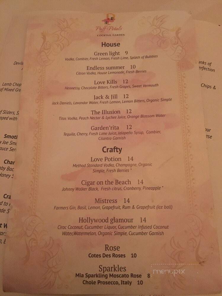 Puff & Petals Lounge - Atlanta, GA menu_pic