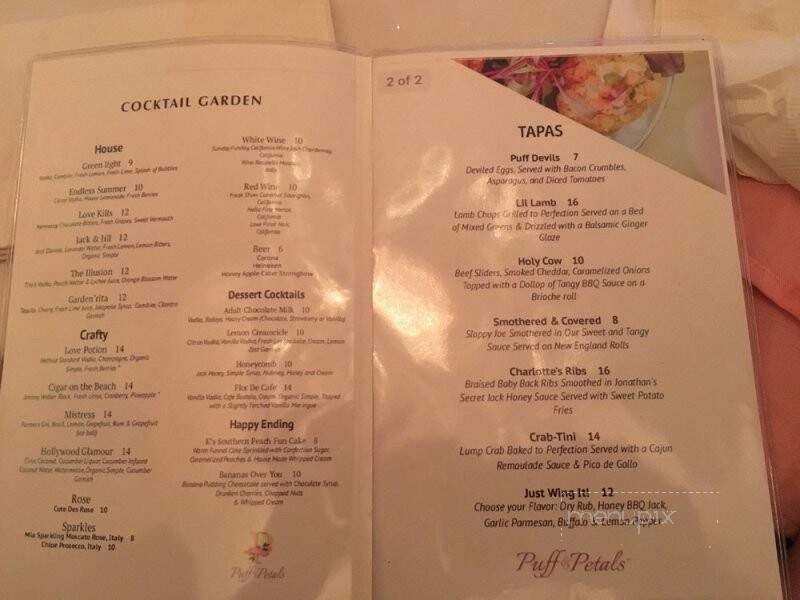 Puff & Petals Lounge - Atlanta, GA menu_pic