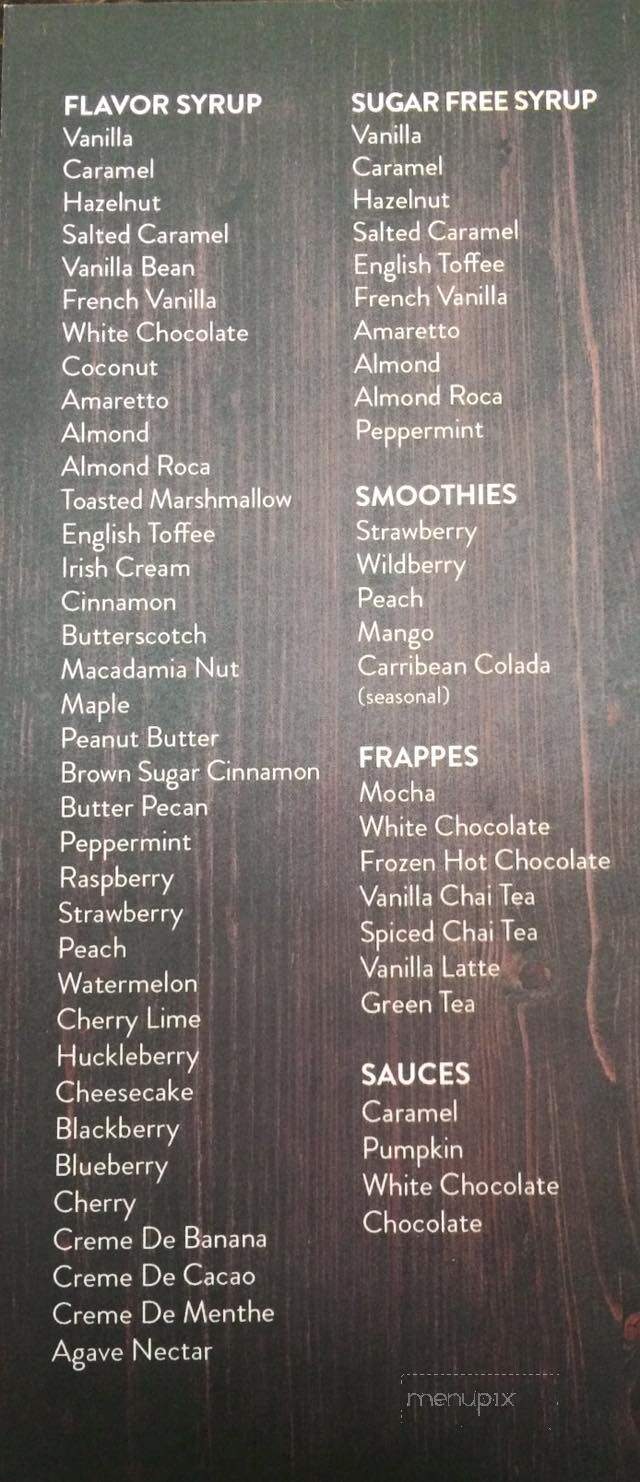 Henny's Coffee - Crosby, ND menu_pic