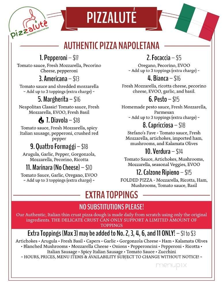 Pizzalute - Pensacola, FL menu_pic