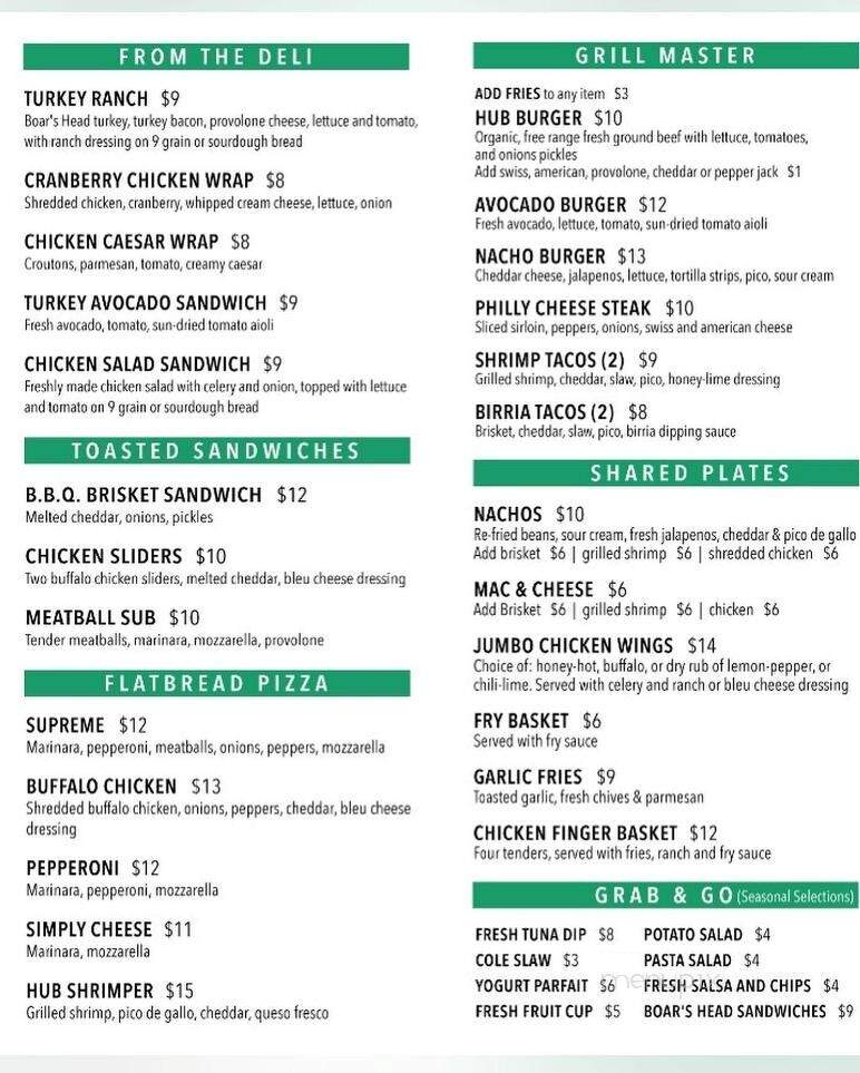 Emerald Hub - Panama City Beach, FL menu_pic