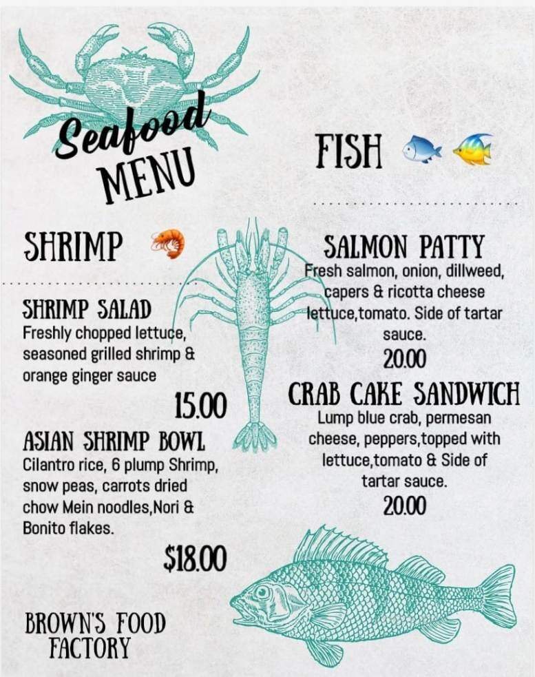 Browns Food Factory - Venice, FL menu_pic