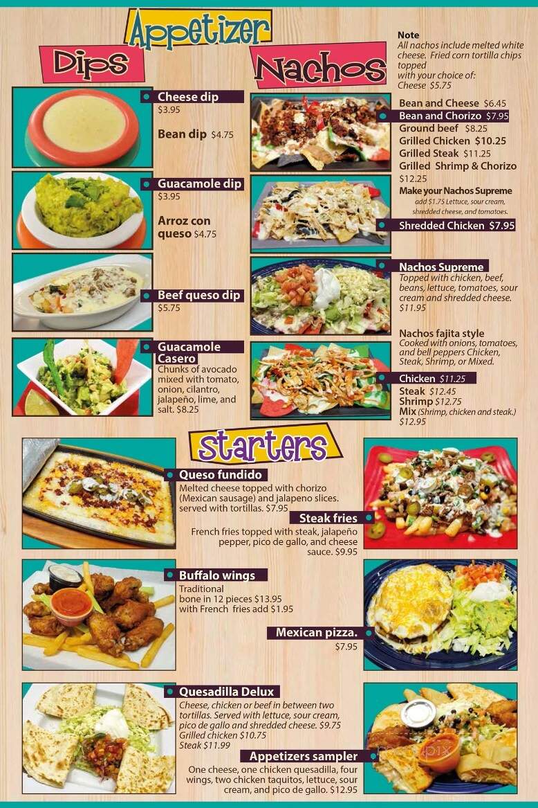 Casa Charro - Crystal City, MO menu_pic