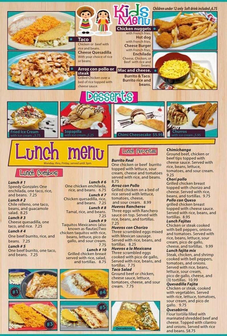 Casa Charro - Crystal City, MO menu_pic