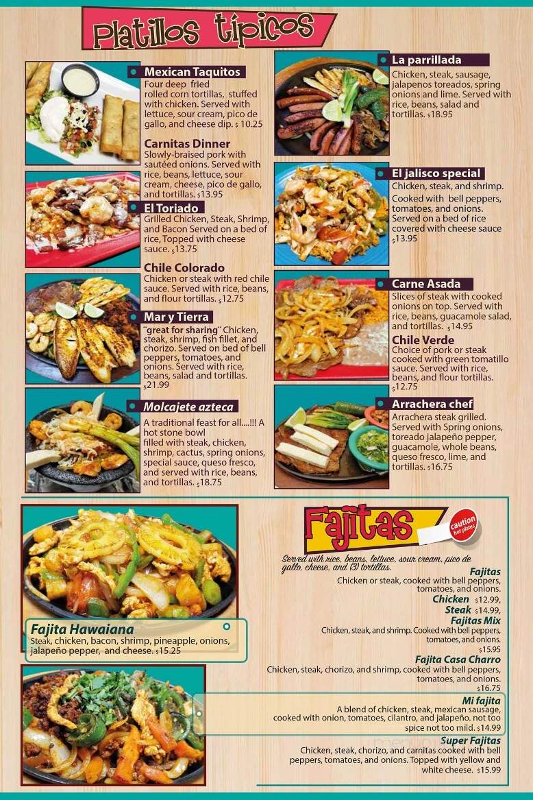 Casa Charro - Crystal City, MO menu_pic