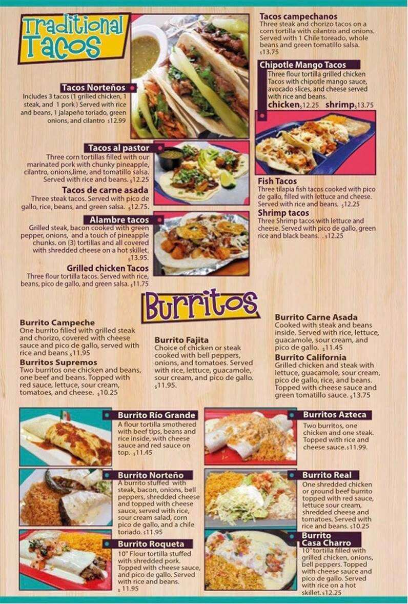 Casa Charro - Crystal City, MO menu_pic