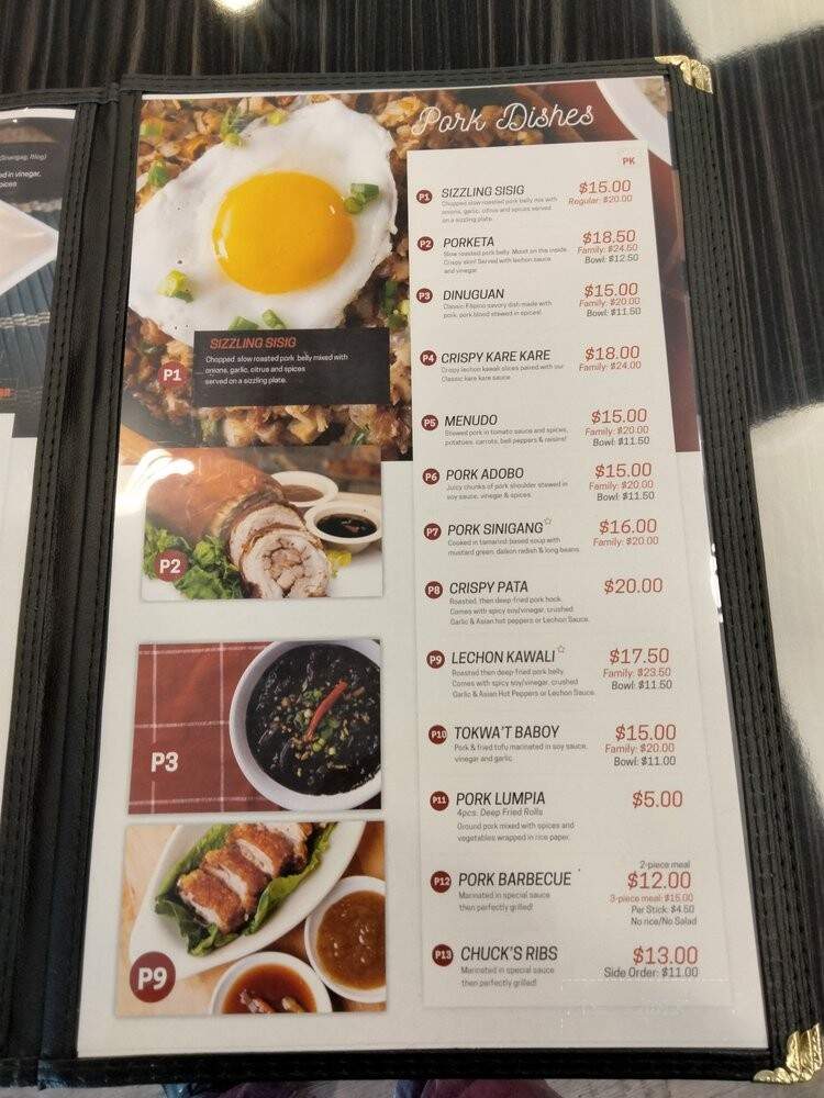 Fil Cuisine - Lynnwood, WA menu_pic