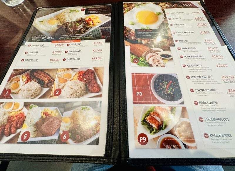 Fil Cuisine - Lynnwood, WA menu_pic