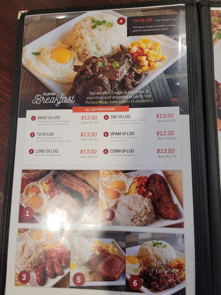 Fil Cuisine - Lynnwood, WA menu_pic