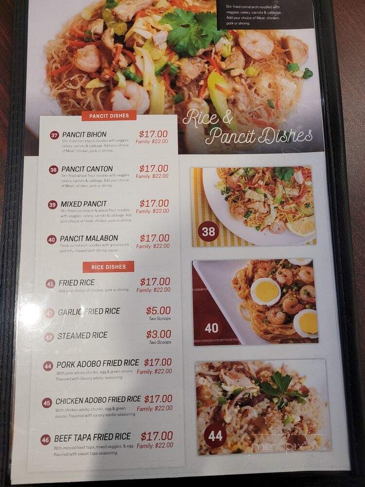 Fil Cuisine - Lynnwood, WA menu_pic