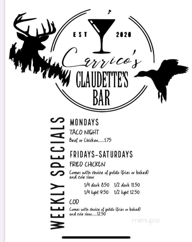 Claudette's - Oglesby, IL menu_pic