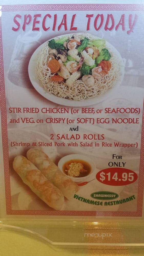 Shawnessy Vietnamese Restaurant - Calgary, AB menu_pic