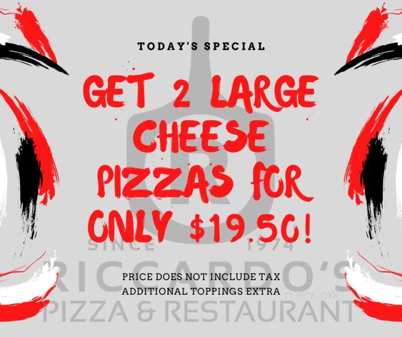 Riccardo's Pizza - Camden, NJ menu_pic